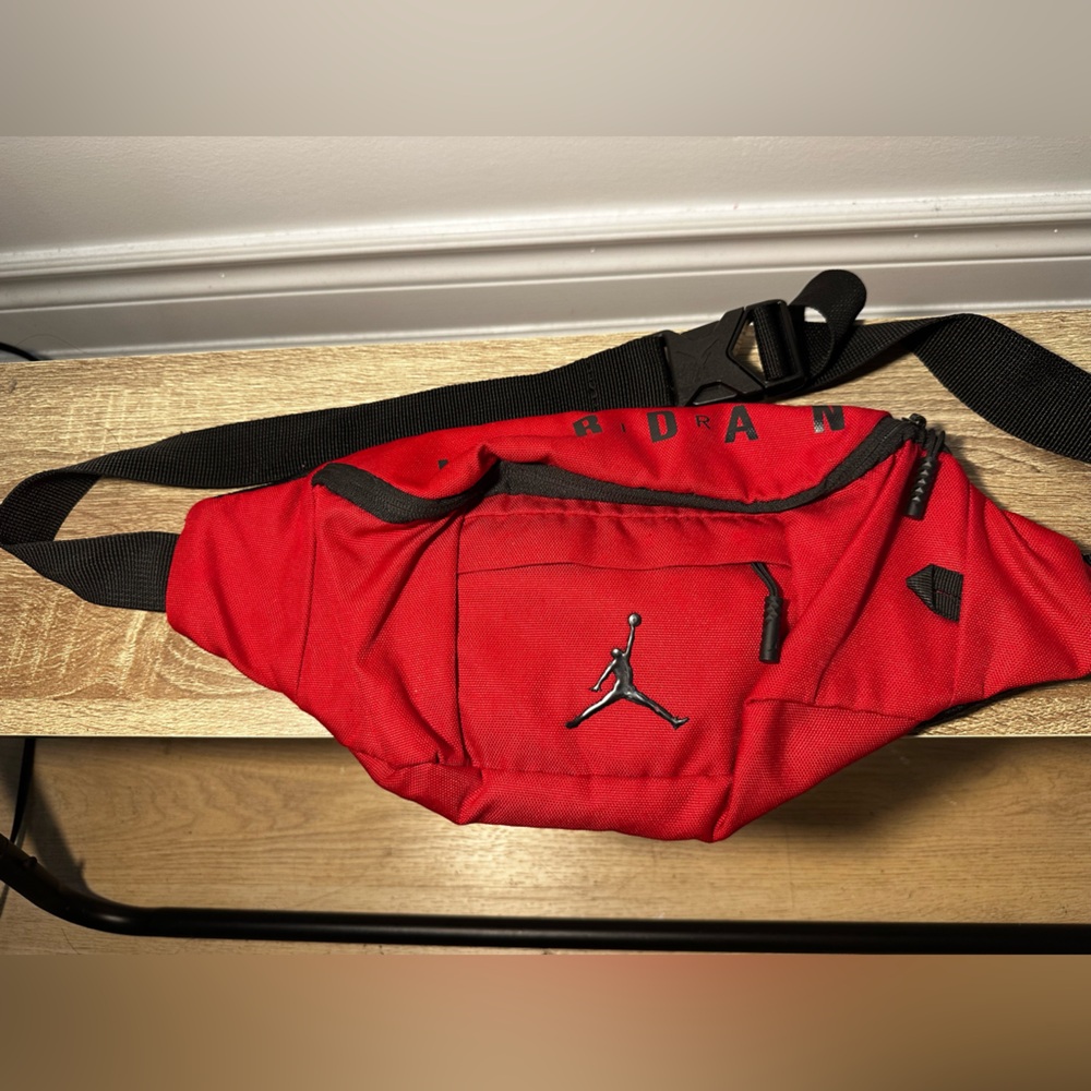 Jordan Red and Black Waist Bag